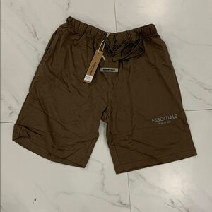 Essentials Fear of God Coffee Brown Sweat Shorts Mens Size S, M, L